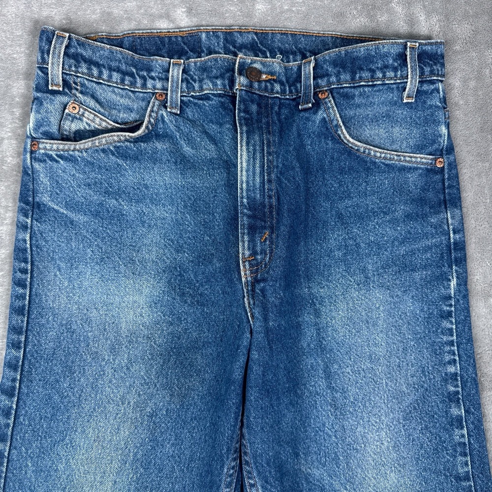 Vintage Levis Jeans Mens 35x30 (Fits 33x29) 505 Orange Tab 90s Made in USA - Picture 10 of 16